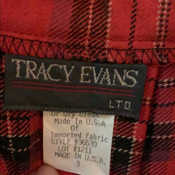 Vintage 90s Tracy Evans plaid skirt - Picture 5 of 8